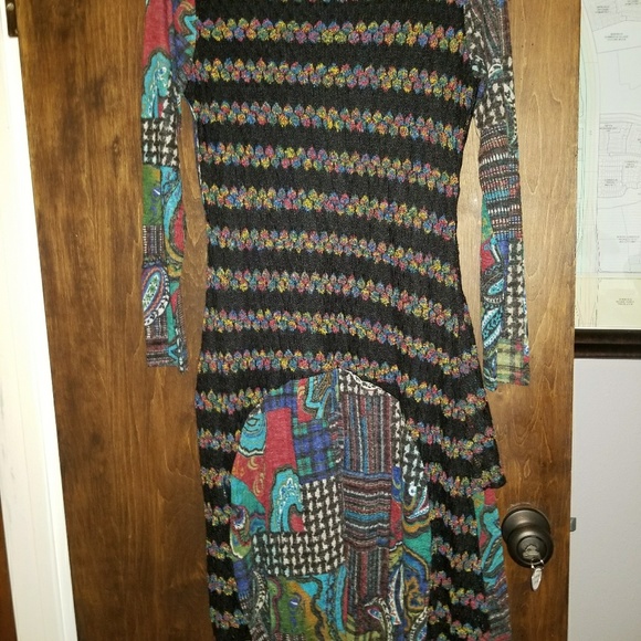 Multi colored dress or long tunic - Picture 2 of 2